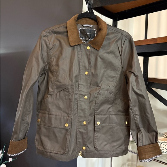 • J.Crew Barn Jacket with Liberty Floral Print • - Picture 1 of 6